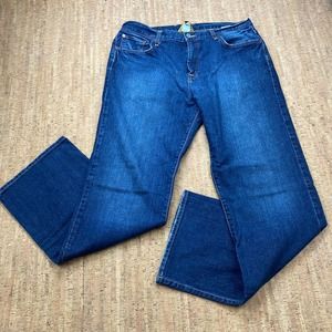 LUCKY BRAND 165 Straight Leg Medium Wash Cotton Blue Denim Jeans Men's 34 x 32